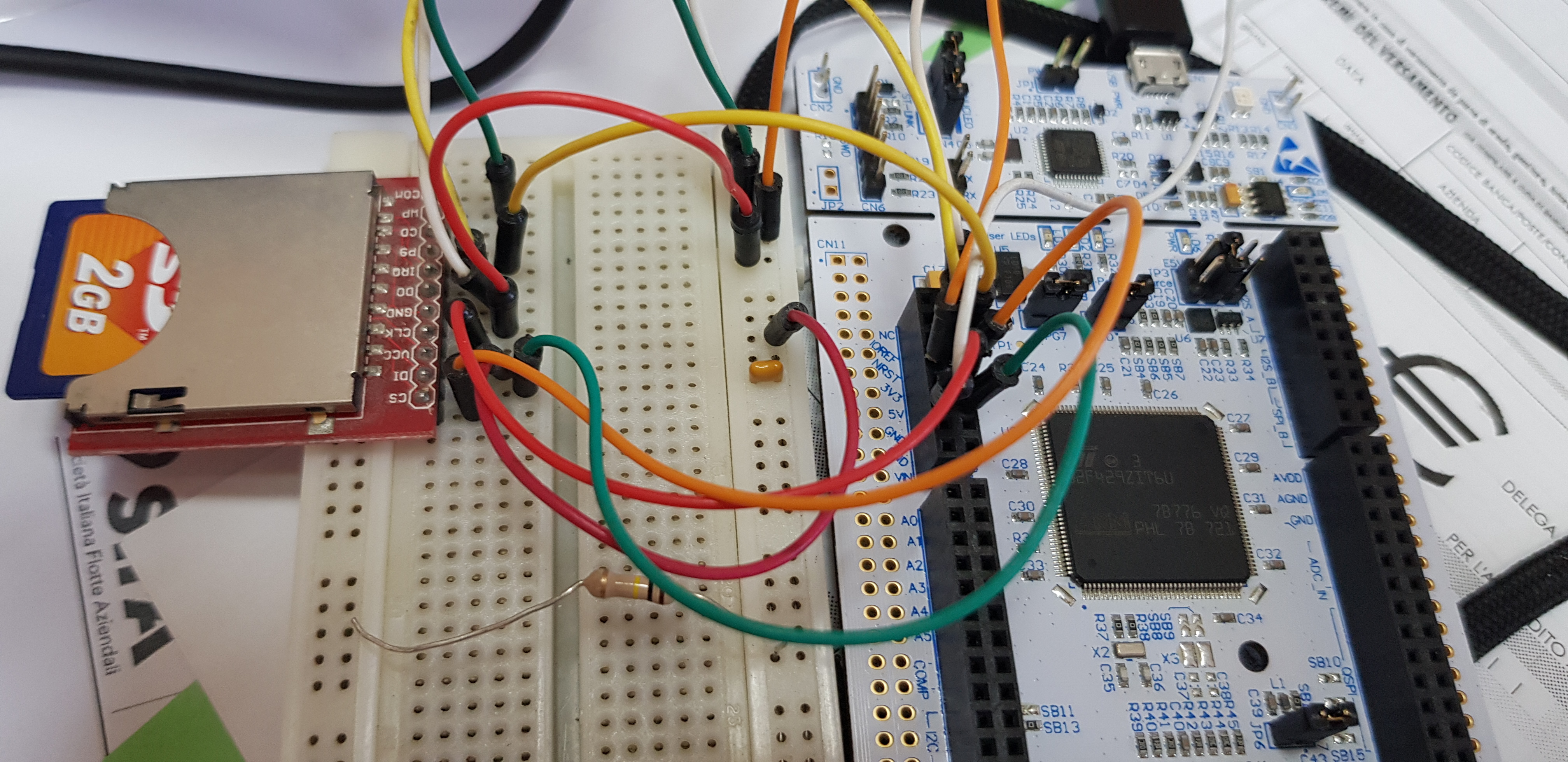 SD Card   Nucleo F429ZI Connection