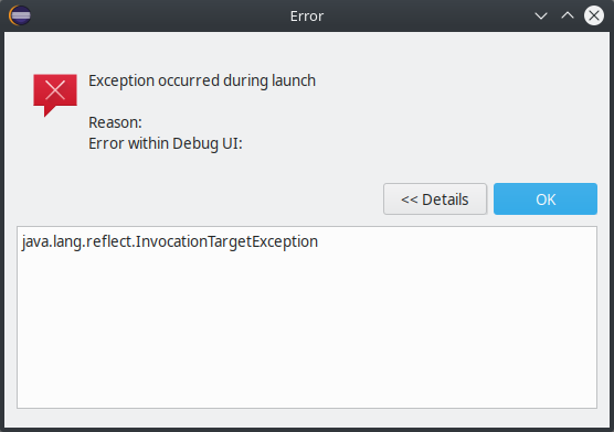 Error Within Debug Ui