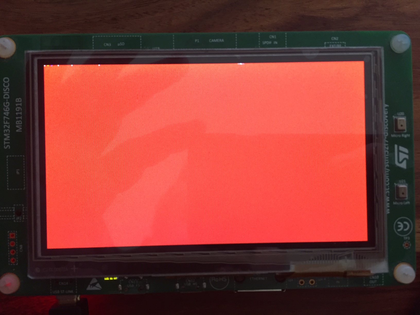 Stm32f746g Discovery Pixel Flickering