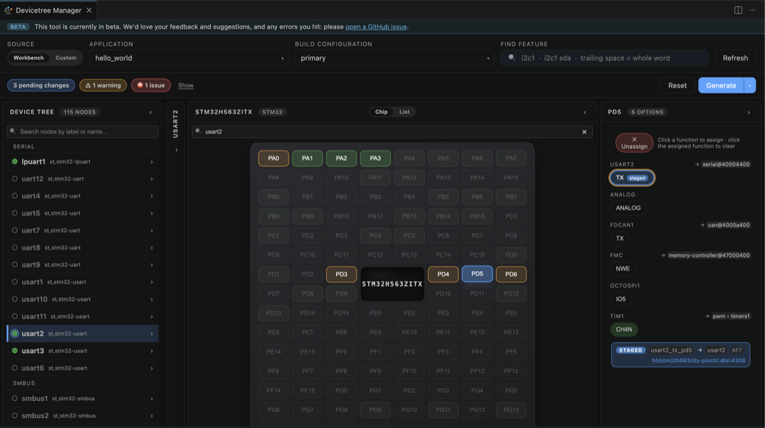 Assign TX on PD5