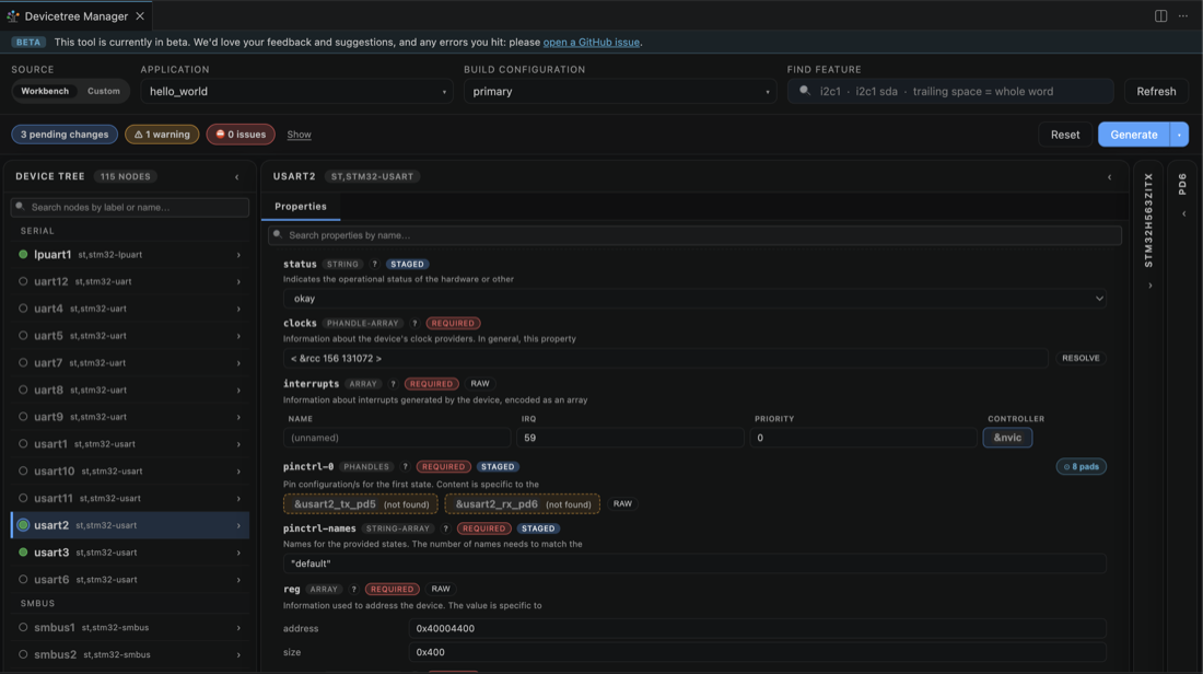 Staged pinctrl for usart2